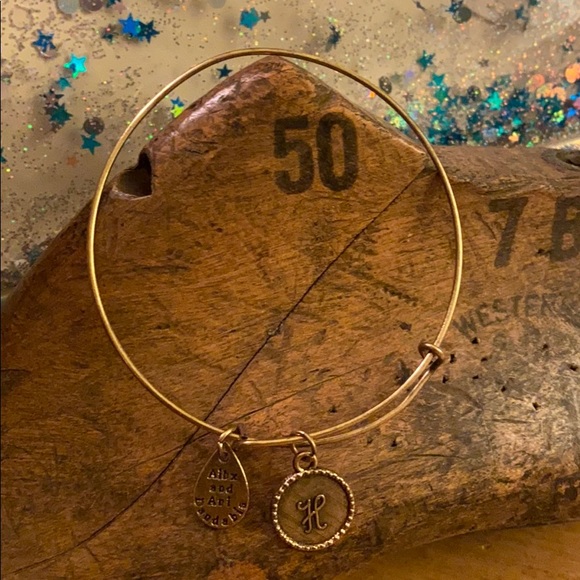 Alex and Ani Jewelry - Aibx & Ani Dandabia H initial charm bracelet